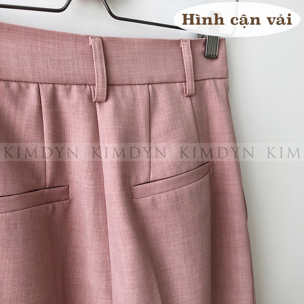 Quần ống rộng lưng cao nữ quần tây nữ thanh lịch KIMDYN [KDQD04] | BigBuy360 - bigbuy360.vn