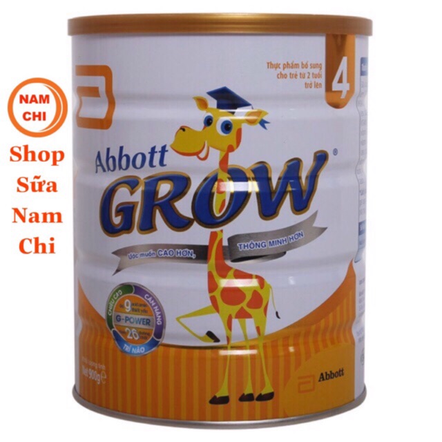 Sữa Bột Abbott Grow 4 900g Cho Trẻ 2 Tuổi Trở Lên