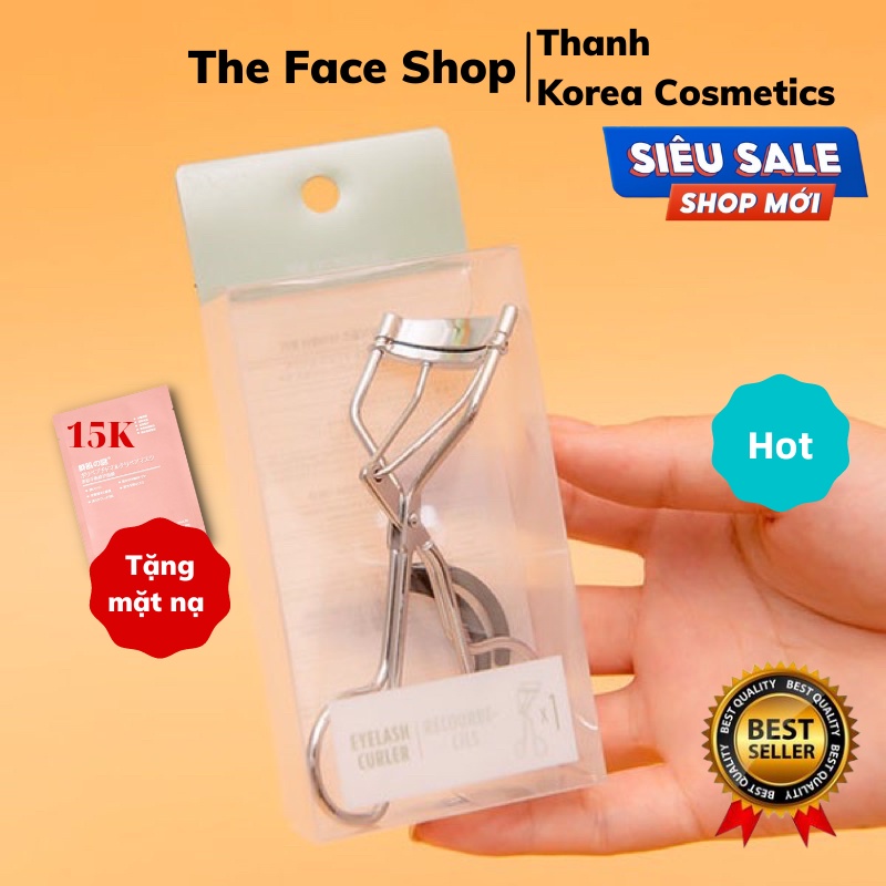 Kẹp bấm mi The Face Shop TFS Eyelash Curler Không Rụng Mi, Cho Đôi Mắt Sáng Long Lanh