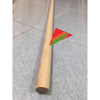 Thanh gỗ tròn phi 3cm, dài 1m2 được chà láng mịn phù hợp trang trí, đóng chân bàn, ghế, cây treo đồ
