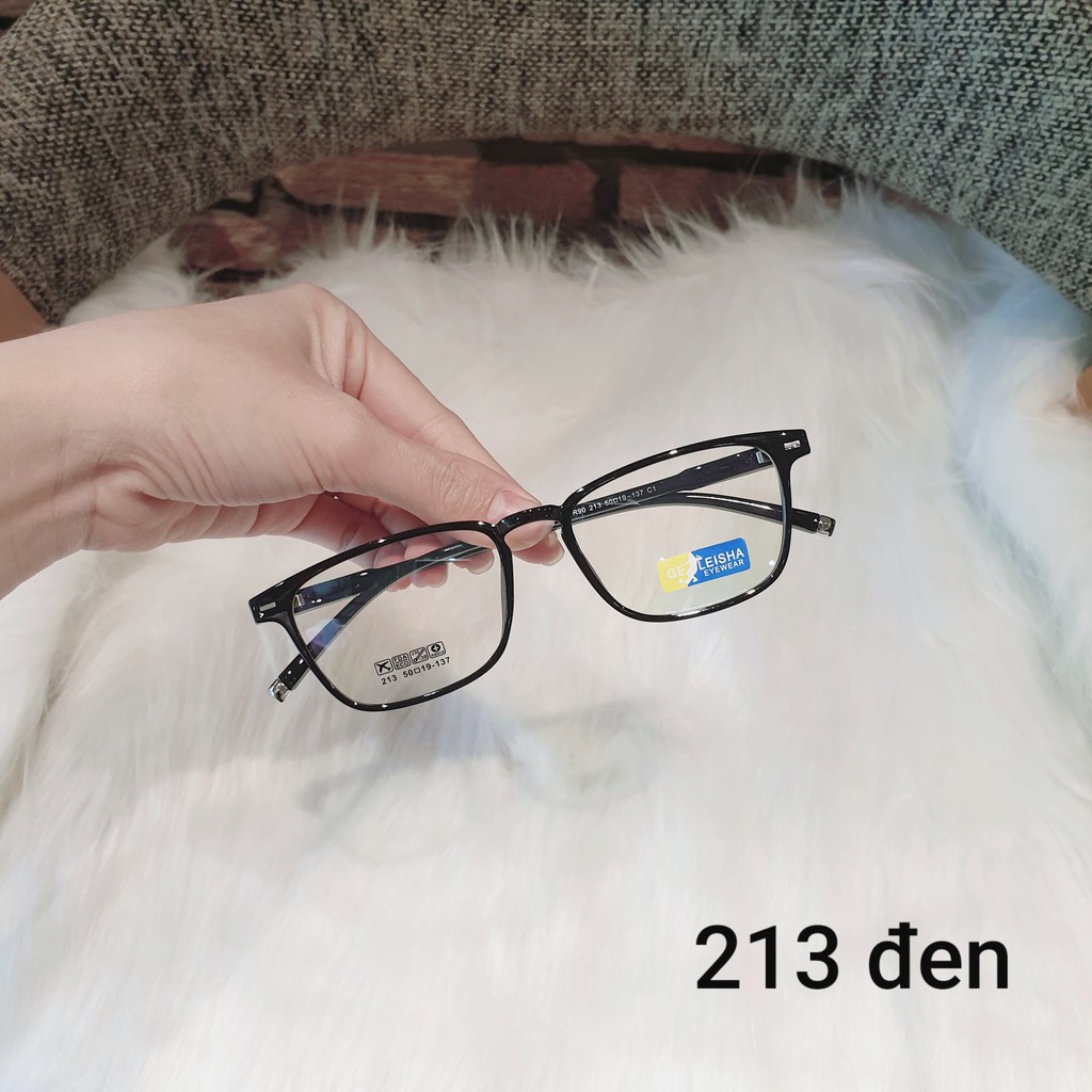 Kính Vuông Nam Nữ G STORE Gọng Kính Chất Liệu Nhựa Dẻo Xịn Phụ Kiện Thời Trang Lắp Được Mắt Cận 213 | BigBuy360 - bigbuy360.vn