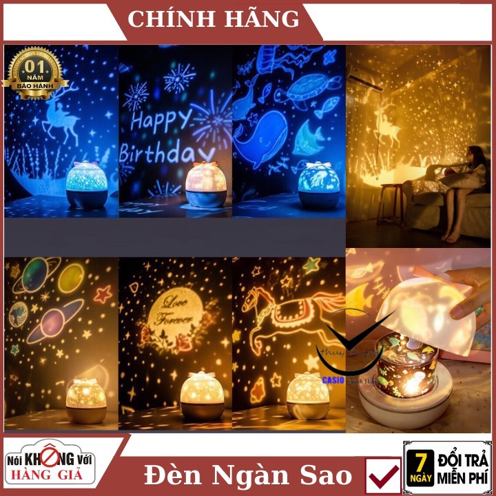 Đèn ngủ chiếu sao vũ trụ đại dương sinh nhật cổ tích xoay tự động dùng trang trí phòng ngủ tuyệt đẹp , bảo hành 1 năm