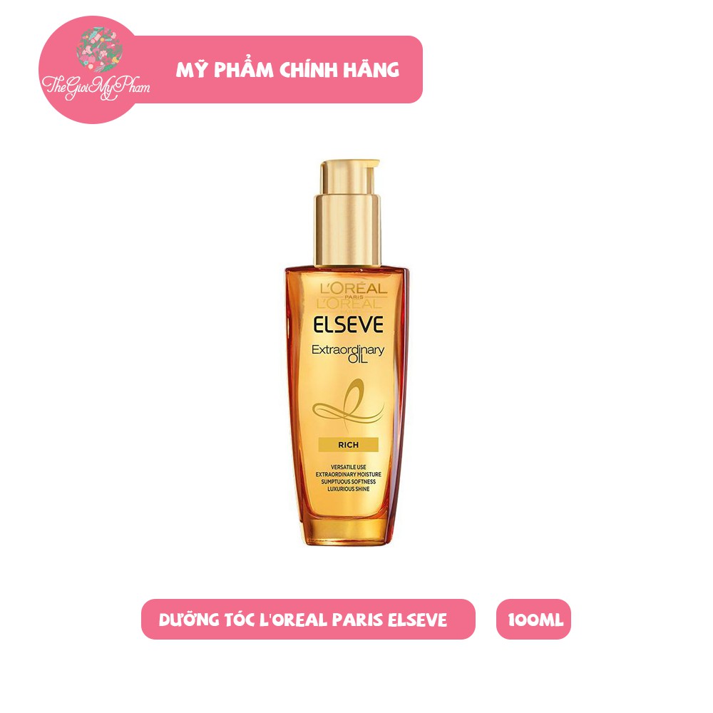 Dầu Dưỡng Chiết Xuất Tinh Dầu Hoa Tự Nhiên L'Oreal Paris Elseve Extraordinary Oil Ultra Nourishing 100ml