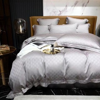 Bộ chăn ga Tencel dệt vân chìm mẫu mới cực sang