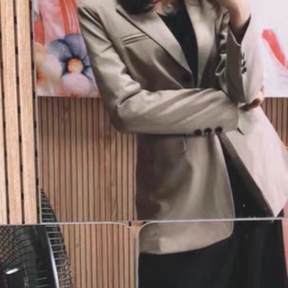 (Sẵn M L) Áo Blazer cúc tay basic