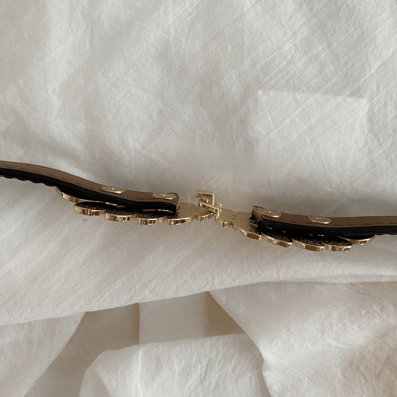 Thắt Lưng Mỏng Ôm Eo Họa Tiết Lá Thời Trang Hàn Quốc 19584