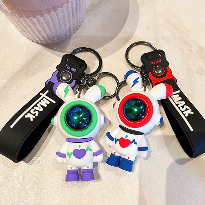 Móc Khóa Hình Thỏ Hoạt Hình Xinh Xắn