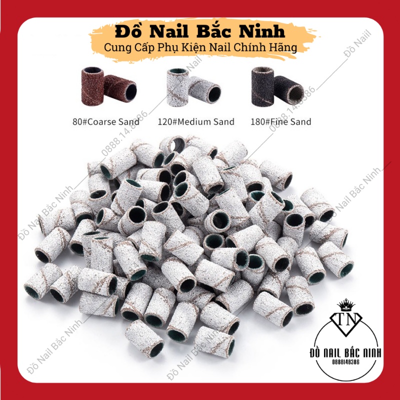 Hộp Ống Giấy Nhám &amp; Lõi Lắp Nhám Dành Cho Máy Mài Móng Tay Móng Chân