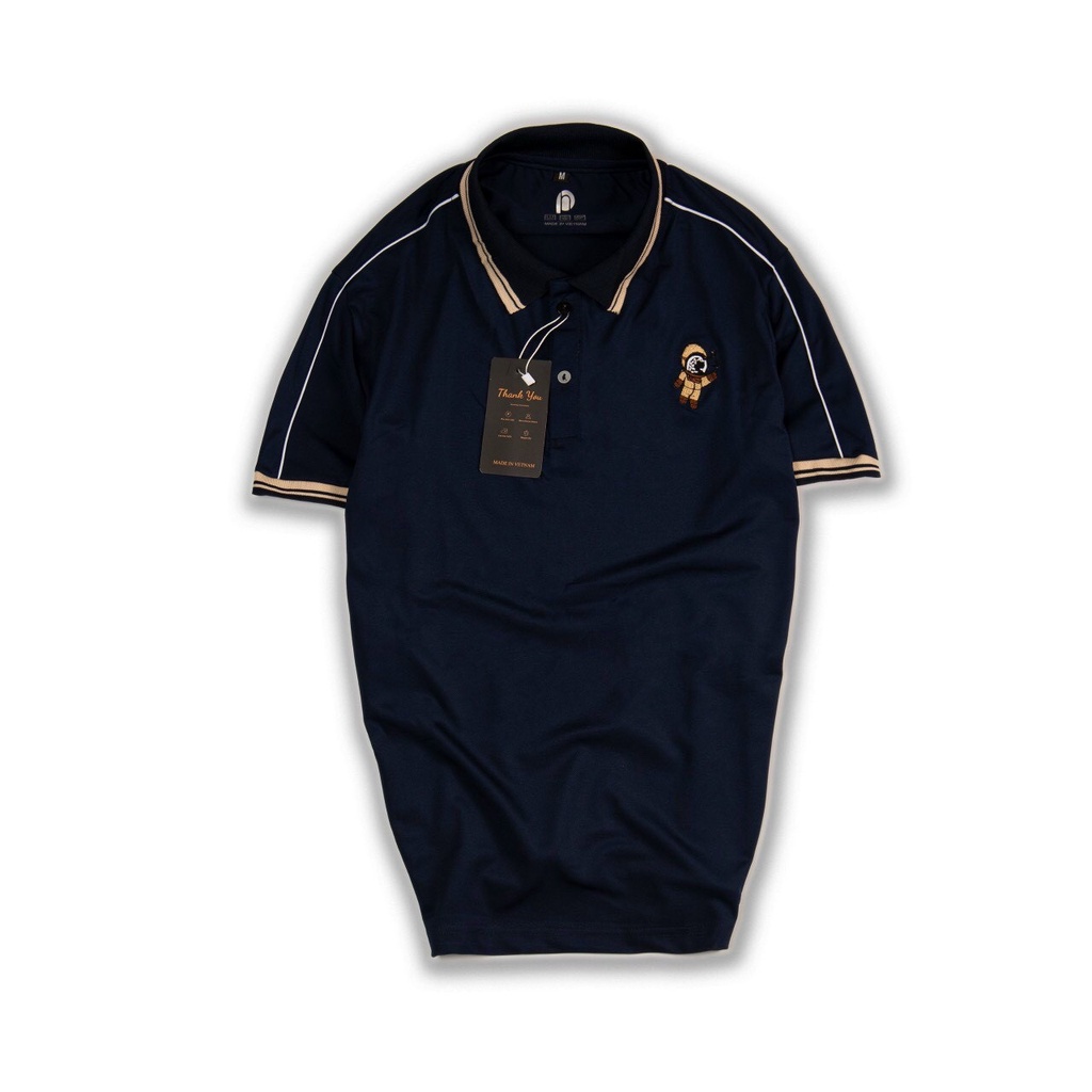 Áo Polo Nam cổ bẻ thêu phg thun basic cộc tay vải cá sấu cotton phong cách trẻ trung chuẩn form nhiều màu