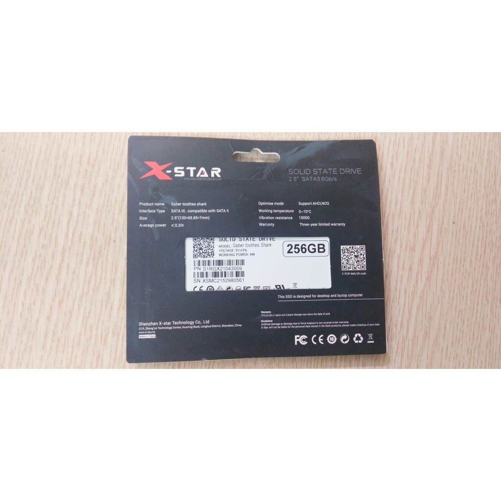 Ổ Cứng SSD Giá Rẻ Cho PC, Laptop ⚡️Freeship⚡️ Ổ Cứng SSD 256GB X-Star Sata III - Cài Sẵn Win 10 - Bảo Hành 3 Năm | BigBuy360 - bigbuy360.vn