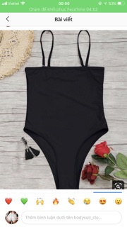 Bodysuit dáng basic black ( kèm ảnh thật trải sàn)