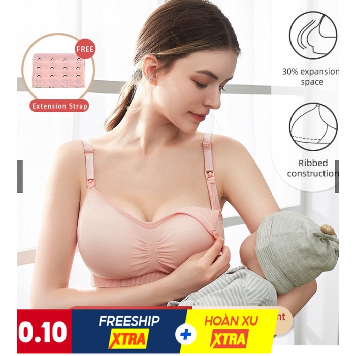 Áo Lót Bầu Cho Con Bú Chống Chảy Xệ, Áo Ngực Cho Mẹ Bầu AL03