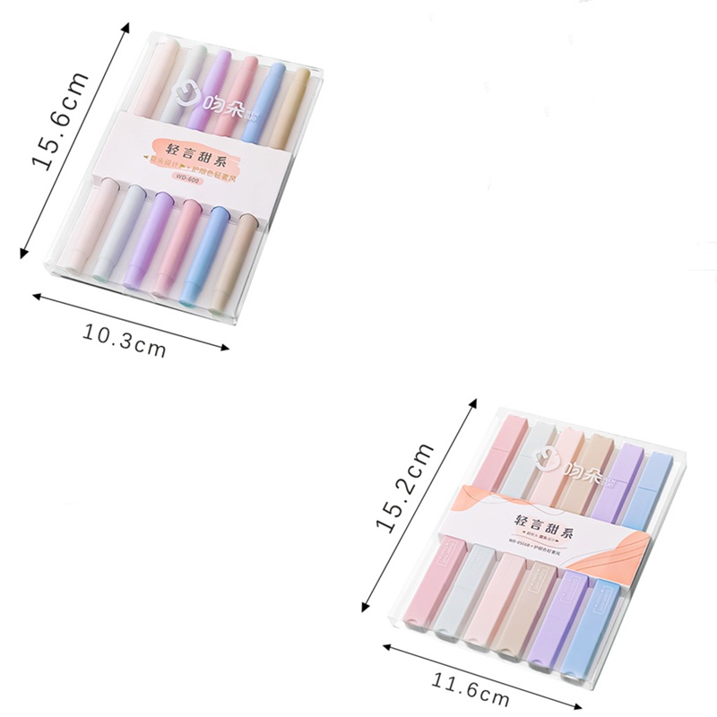 Bút marker 2 đầu mềm dung tích lớn nhiều màu cho học sinh