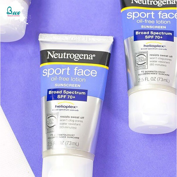 Kem Chống Nắng Neutrogena Sport Face Oil-Free Lotion SPF 70+