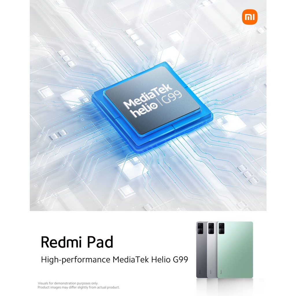 Máy tính bảng XIAOMI Redmi Pad 3GB+64GB MediaTek Helio G99 dung lượng pin lớn 8000mAh