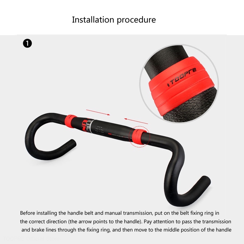 Cặp vòng đệm cố định tay lái xe đạp TOOPRE bằng silicone