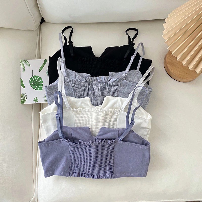 Áo Lót Nữ_ Áo Bra Nữ Cổ Khoét V Chun Lưng Siêu Xinh 990