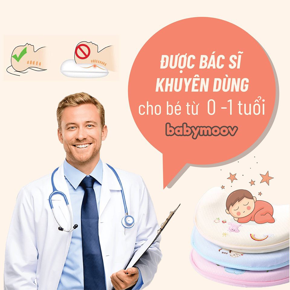 [DEAL TRỢ GIÁ] Gối Chống Méo Đầu Cho Bé ( Gối Cao Su Non Tự Nhiên )