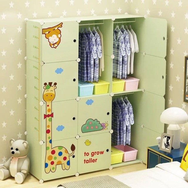 Tủ nhựa ghép- tủ nhựa đựng treo quần áo- tủ đa năng 12 ô sâu 47cm. Tặng kèm 2 treo đồ. Inbox chọn mẫu.