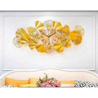 Đồng Hồ Treo Tường Lá Ginkgo Tượng Trưng Cho Quyền Lực, Sự Kiên Trì Bền Bỉ - Tranh Treo Tường Cao Cấp Nhập Khẩu Loại 1