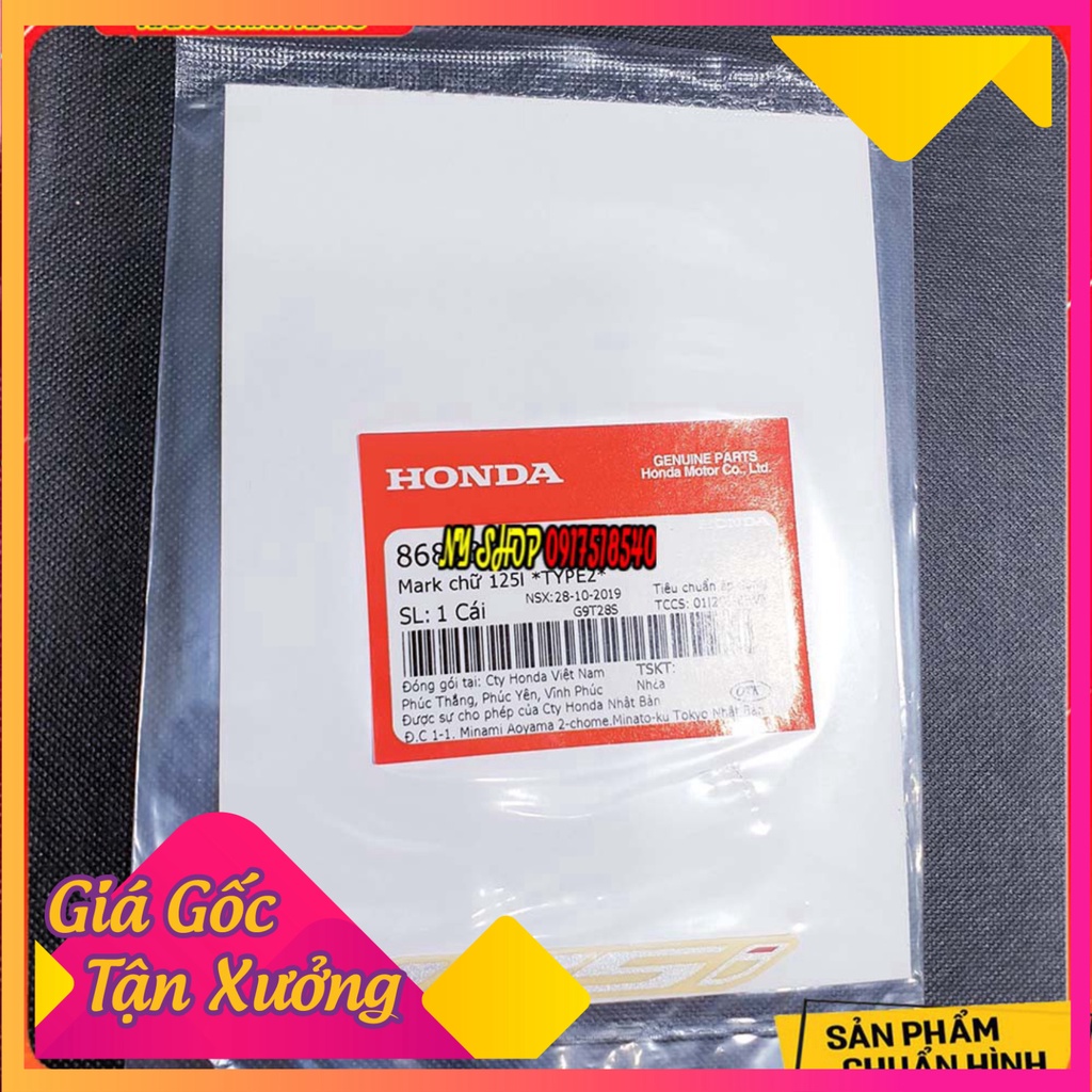 🥇 1 ĐÔI TEM 125i CHO SH VIỆT - TEM HONDA CHÍNH HÃNG ( mã k77) 🥇 (Ảnh Sp thật)
