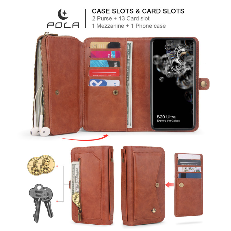 Bao Da Có Ngăn Đựng Thẻ Tiện Dụng Cho Samsung Note 20 Ultra / Note 10 / Note 9 | BigBuy360 - bigbuy360.vn