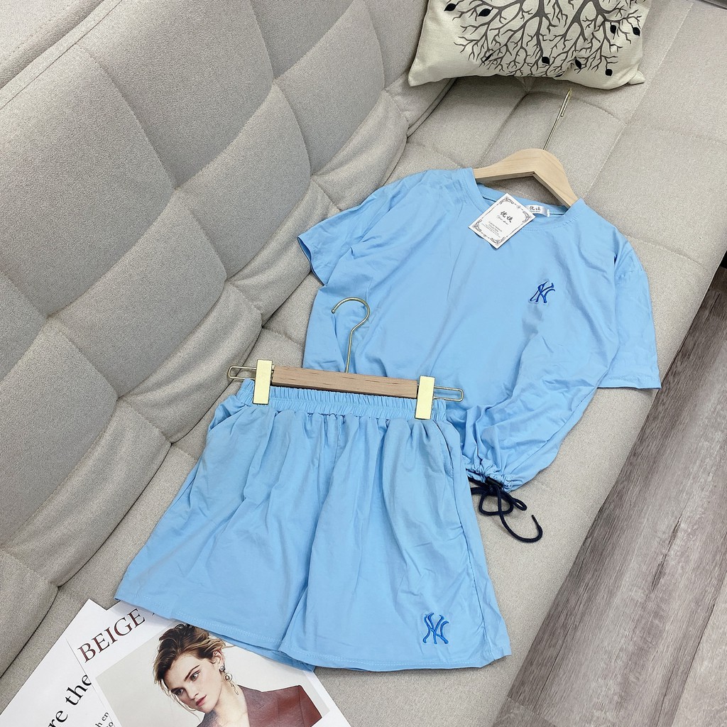 Set đồ nữ cá tính, set quần sóc áo thun đi chơi sang chảnh mùa hè đẹp 8A00082 | BigBuy360 - bigbuy360.vn