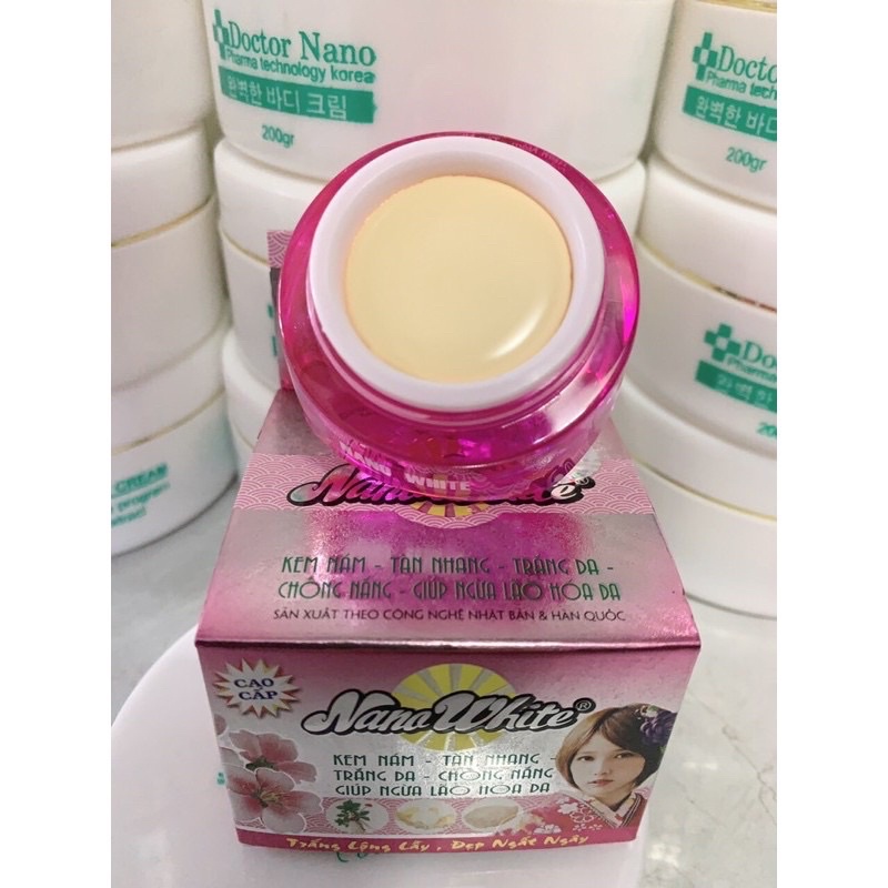 Kem nám tàn nhang, trắng da, chống nắng và lão hóa Nano White 15gr