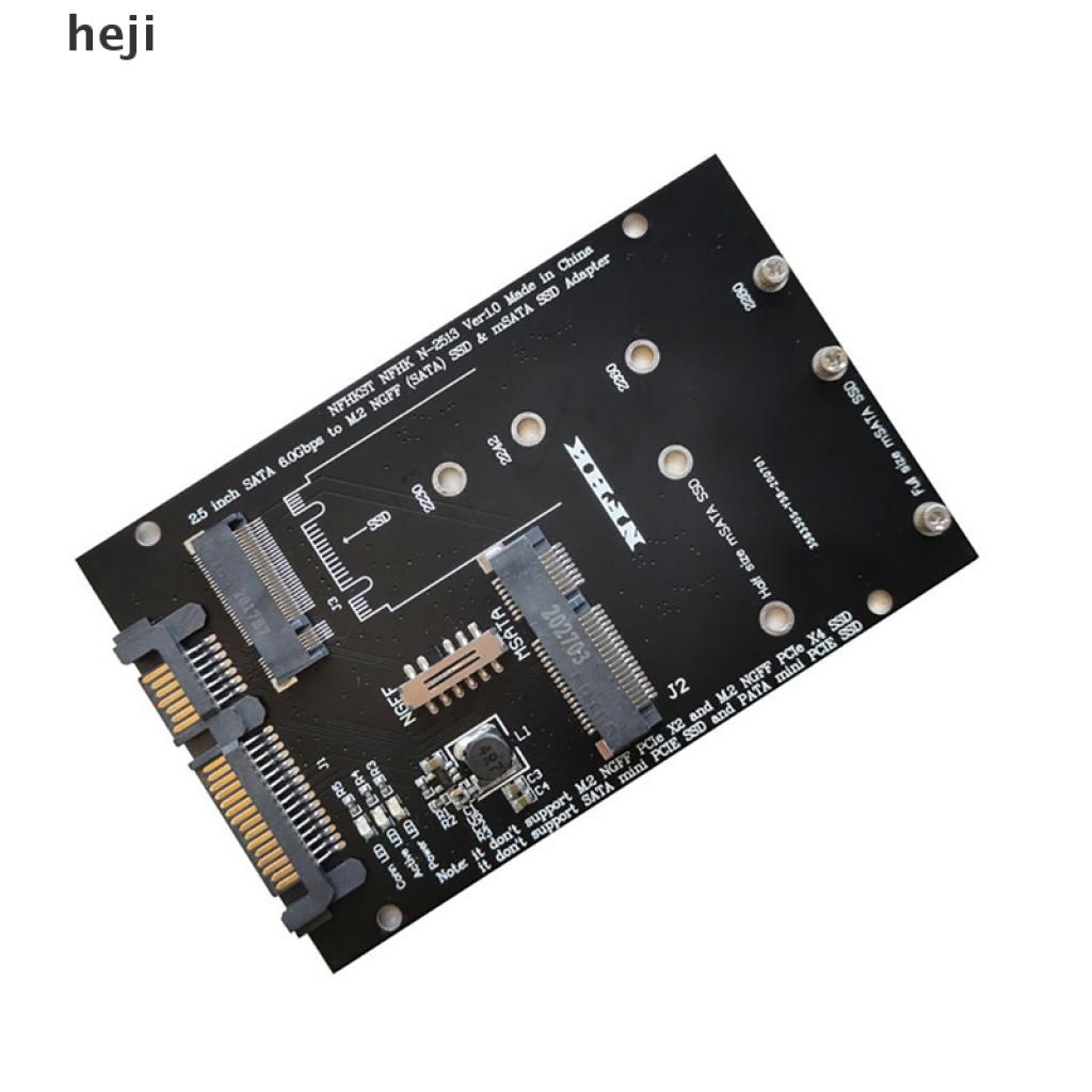 Thẻ Chuyển Đổi Heji M.2 Ngff Msata Ssd Sang 2.5 "Sata 3.0 2 Trong 1 Cho Pc Laptop | BigBuy360 - bigbuy360.vn