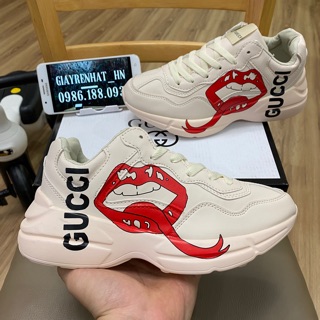 [TẶNG TẤT+HỘP]GIÀY CHUNKY MÔI MÀU VÀNG KEM💋