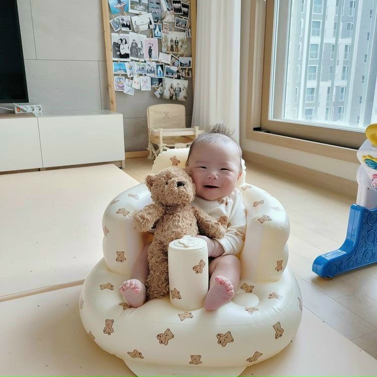 Ghế phao tập ngồi cho bé, ghế hơi tập ngồi Bar-rot phong cách Hàn Quốc