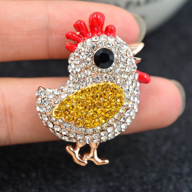 Trâm Cài Áo Kim Loại Hình Gà Con Dễ Thương