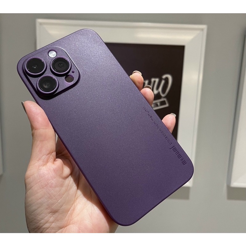 ⚡️CHÍNH HIỆU MEMUMI SIÊU MỎNG BẢO VỆ CAMERA ⚡️ ỐP IPHONE 14 PRO MAX / 14 PRO / 14 PLUS / 13 / 12 0.3MM LỤA SIÊU MỎNG TÍM