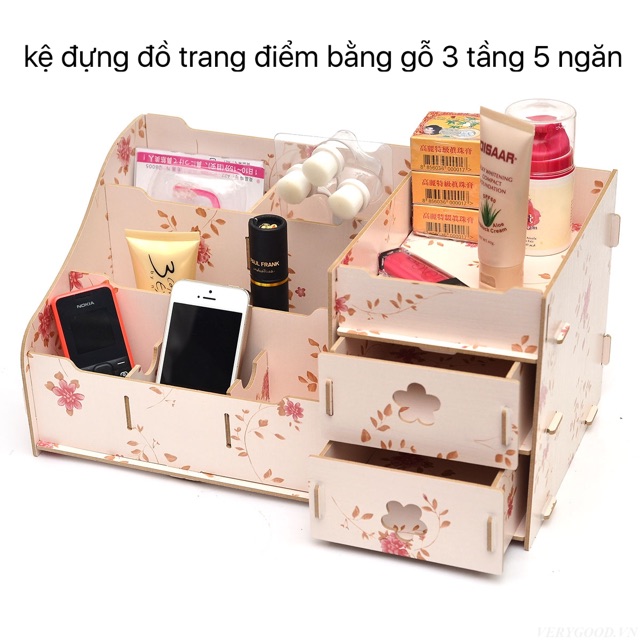 Kệ trang điểm gỗ 