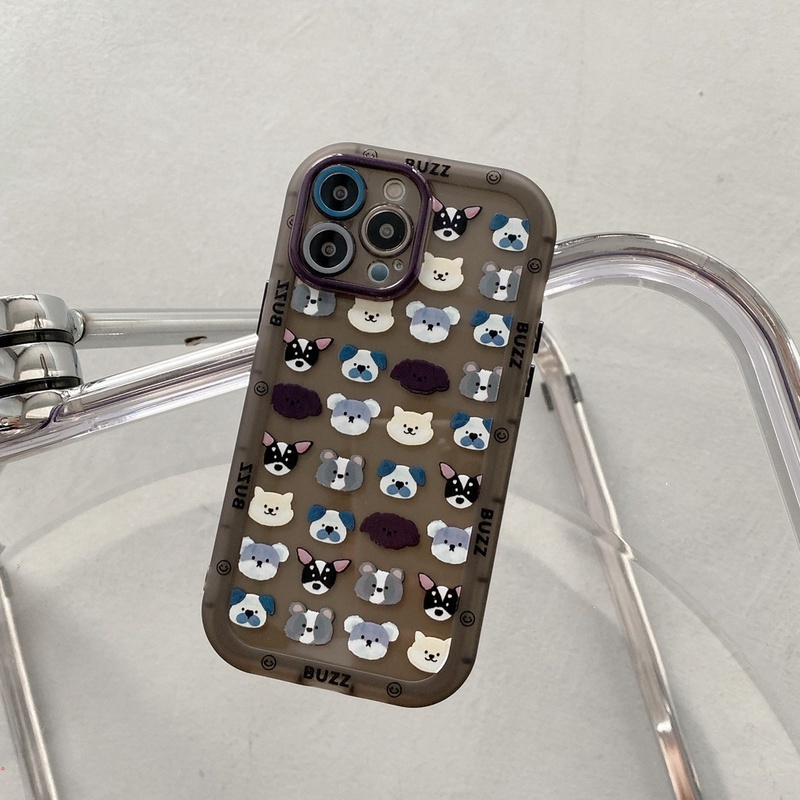 Ốp Điện Thoại Silicone Trong Suốt Chống Sốc In Hình Chú Chó Hoạt Hình Cho iPhone 13 11 12 Pro Max X Xs Max XR 7 8 Plus