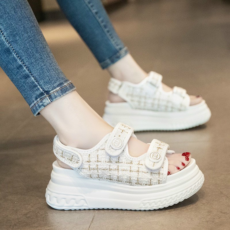 Dép Xăng Đan Nữ Quai Hậu Đẹp Cao Cấp Cao 6cm QC Cao Cấp TRINH LÊ SHOP GIÀY DÉP