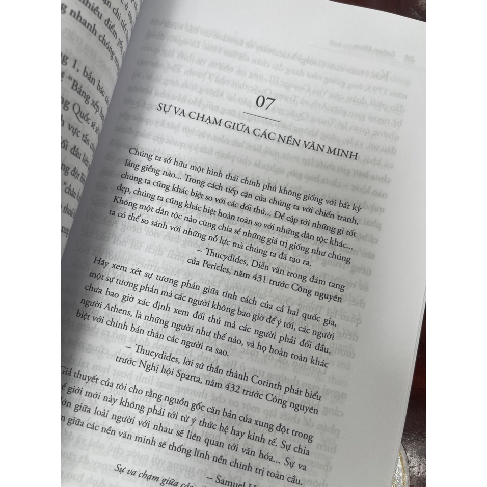 Sách - ĐỊNH MỆNH CHIẾN TRANH: Liệu Mỹ và Trung Quốc có tránh được bẫy Thucydides? - Graham Allison - Nxb CTQGST
