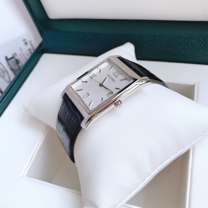 ĐỒNG HỒ NAM CHÍNH HÃNG Bulova 96B107 Classic Quartz White Dial