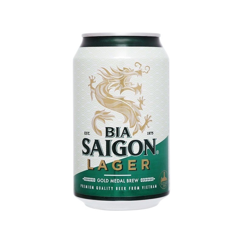 Bia Sài Gòn xanh Lager thùng 24 lon