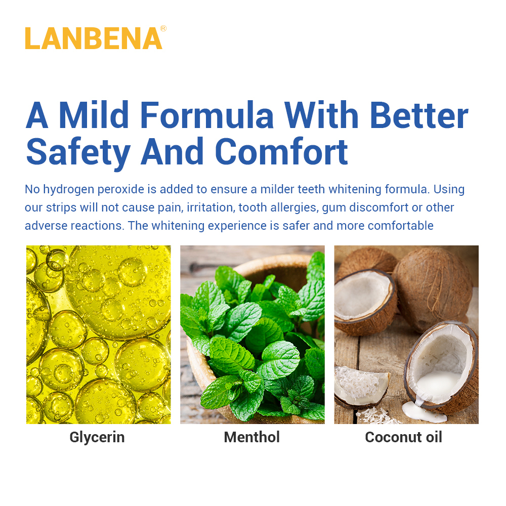 Miếng Dán Làm Trắng Răng Lanbena