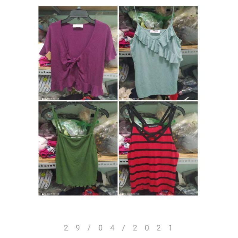 Áo 2 dây xuất xịn size S (nhiều mẫu) F-2-1, D0uble zer0....