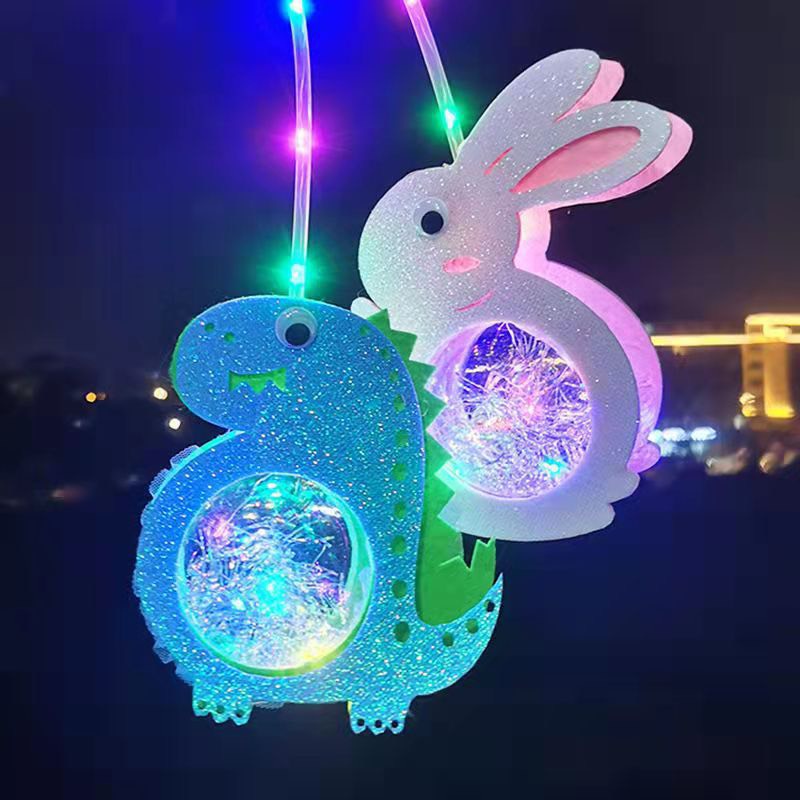 Đồ chơi lồng đèn hình con vật đáng yêu, đèn lồng trung thu phát sáng cho bé nhiều màu sắc Master Kids
