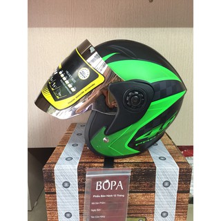 Mũ bảo hiểm 3/4 có kính có tem kiểm định BOPA