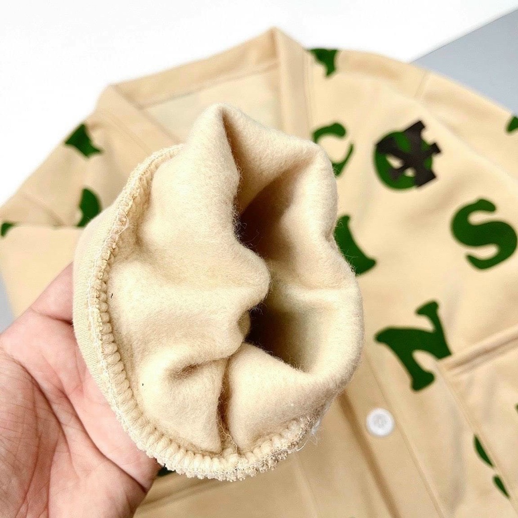 ÁO KHOÁC CARDIGAN NỈ IN HỌA TIẾT CHỮ CÁI, CÀI NÚT, CHẤT DÀY DẶN, PHONG CÁCH