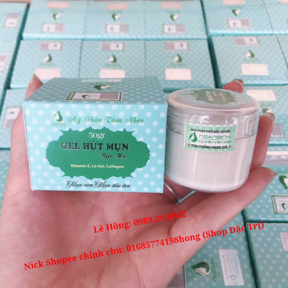 GEL HÚT MỤN Bạc Hà Ngân Bình (Chính Hãng) - Gel lột mụn Tinh Chất Bạc Hà lột mụn cám, mụn đầu đen, da chết, lông tơ | BigBuy360 - bigbuy360.vn