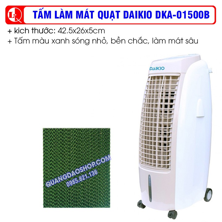 TẤM LÀM MÁT QUẠT HƠI NƯỚC DAIKIO DKA-01500b (1 tấm 42.5x26x5cm)