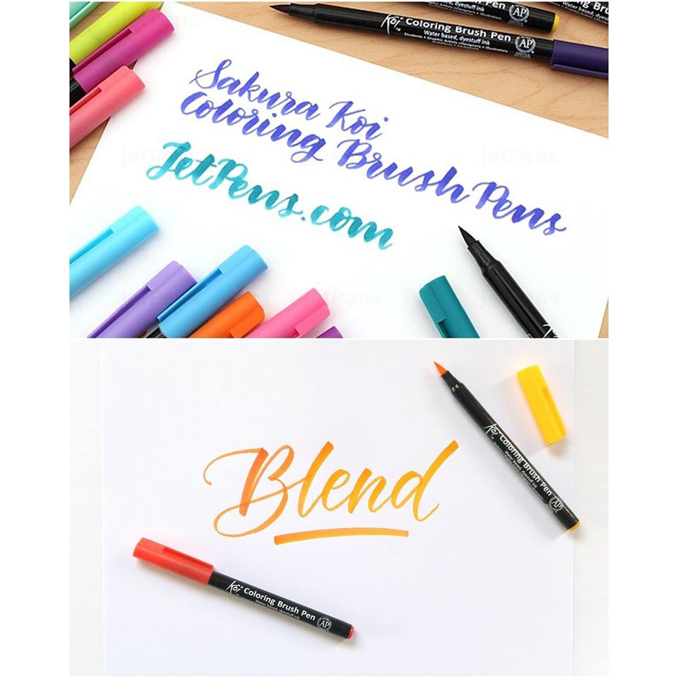 BÚT CỌ MÀU SAKURA KOI COLORING BRUSH PEN ( TONE MÀU 1)