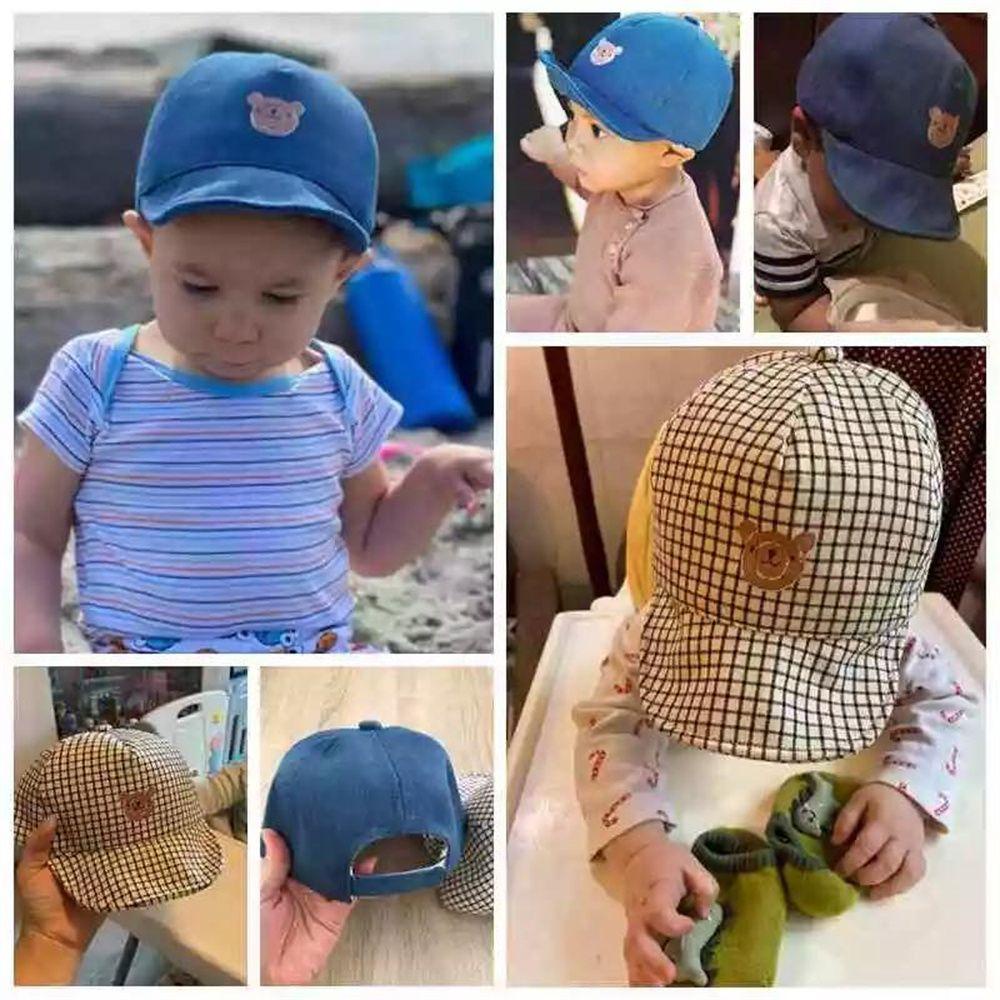 IVORY Mũ Lưỡi Trai Vải Cotton Mềm Mại Chống Nắng Thời Trang Đi Biển Cho Bé Sơ Sinh