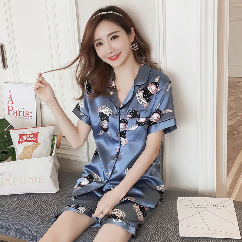 Đồ Ngủ Nữ Pijama Chất Liệu Cao Cấp Thoáng Mát Mềm Mịn Cho Da Danh Cho Nữ Dễ Thương BTTL108