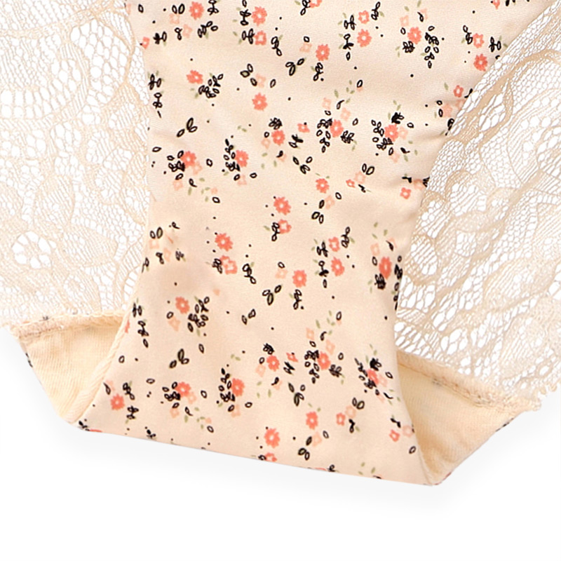 AOFEIQIKE Quần lót lụa rỗng mềm cạp thấp thoáng khí liền mạch họa tiết da báo gợi cảm cỡ S-XXL cho nữ